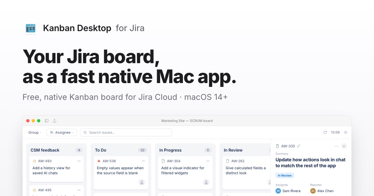 Mac app for Jira Cloud